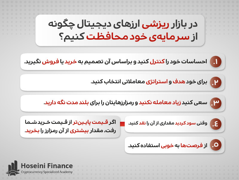 حفظ سرمایه در بازار ریزشی